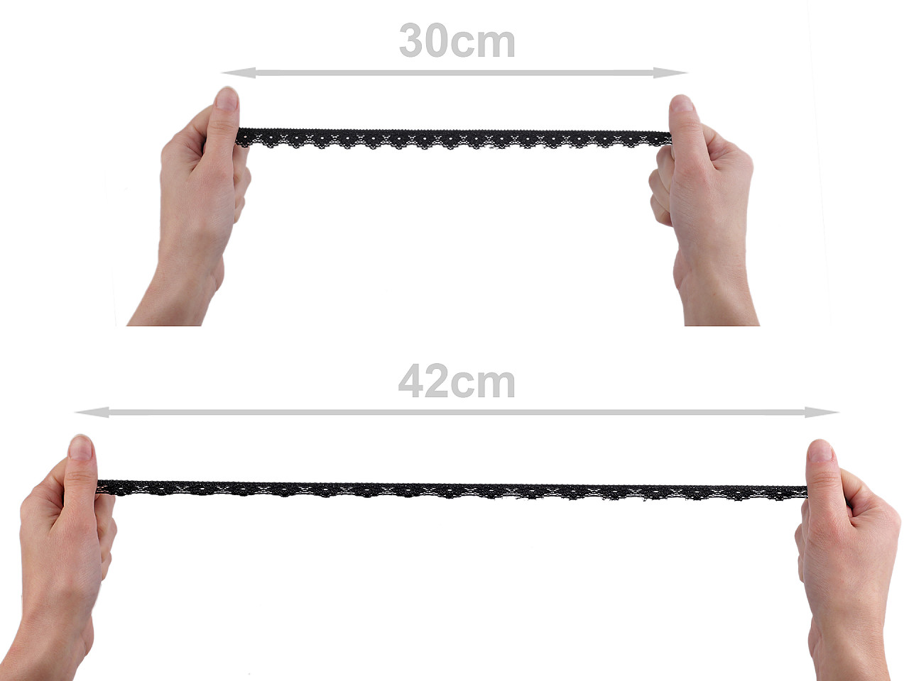 Dantela elastica 15 mm - Off white (1 Metru)