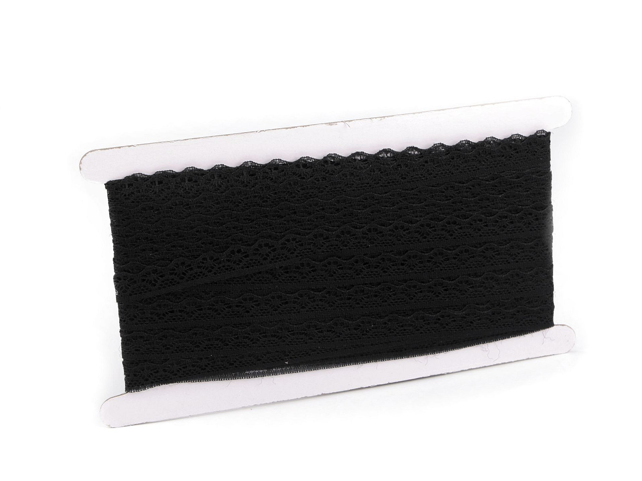 Dantela din nailon latime 14 mm - Negru (1 Metru)