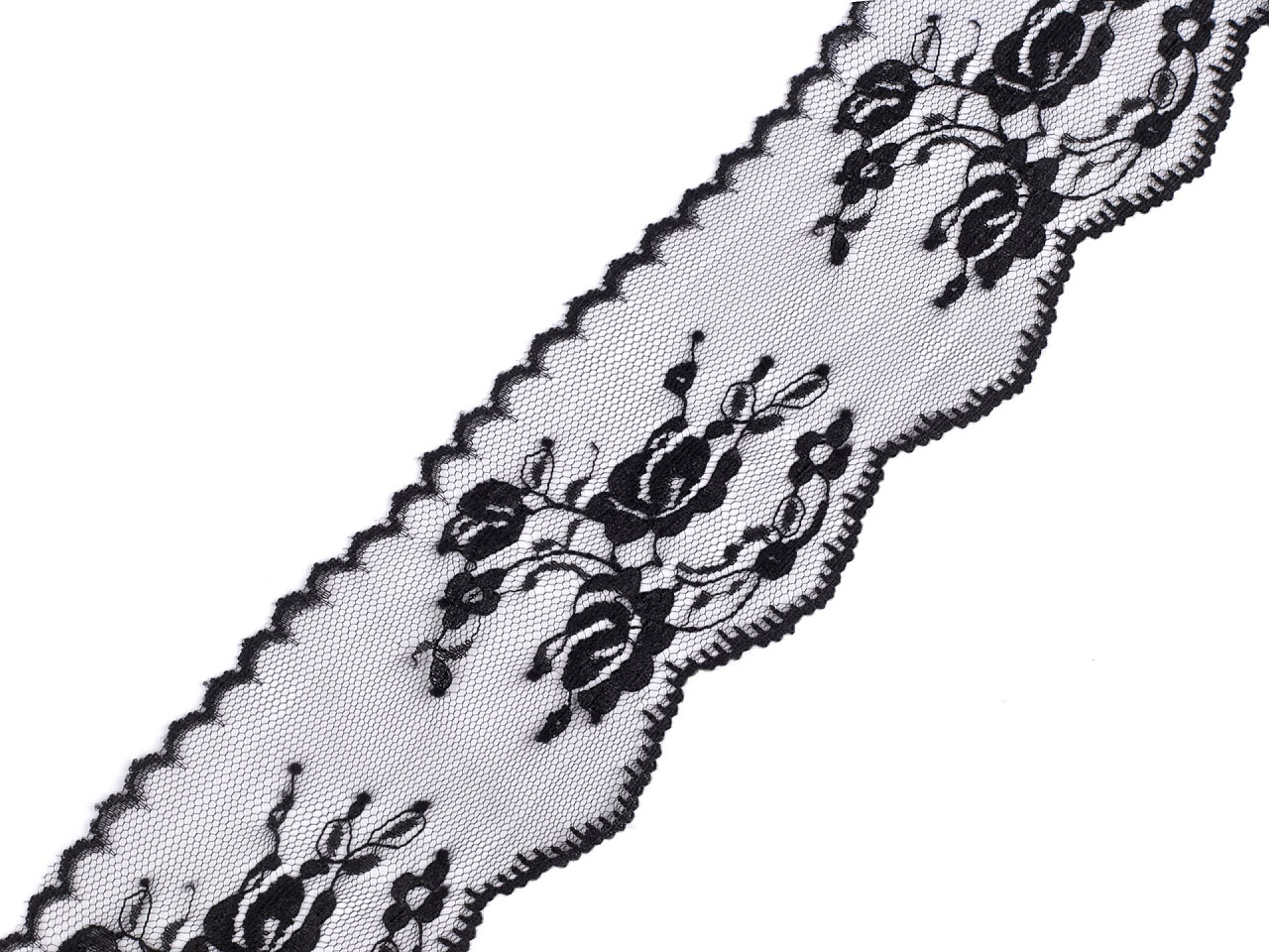 Dantela din nailon latime 65 mm - Alb (1 Metru)