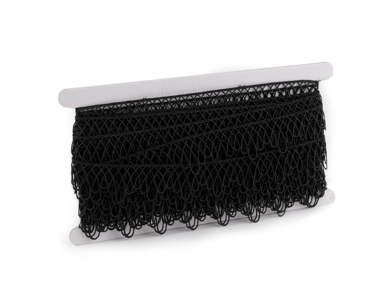 Dantelă guipure minimalistă, lățime 30 mm - Alb (1 Metru)