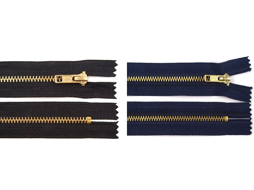 Fermoar metalic nedetașabil no 4 lungime 10 cm - Negru (1 Bucată)