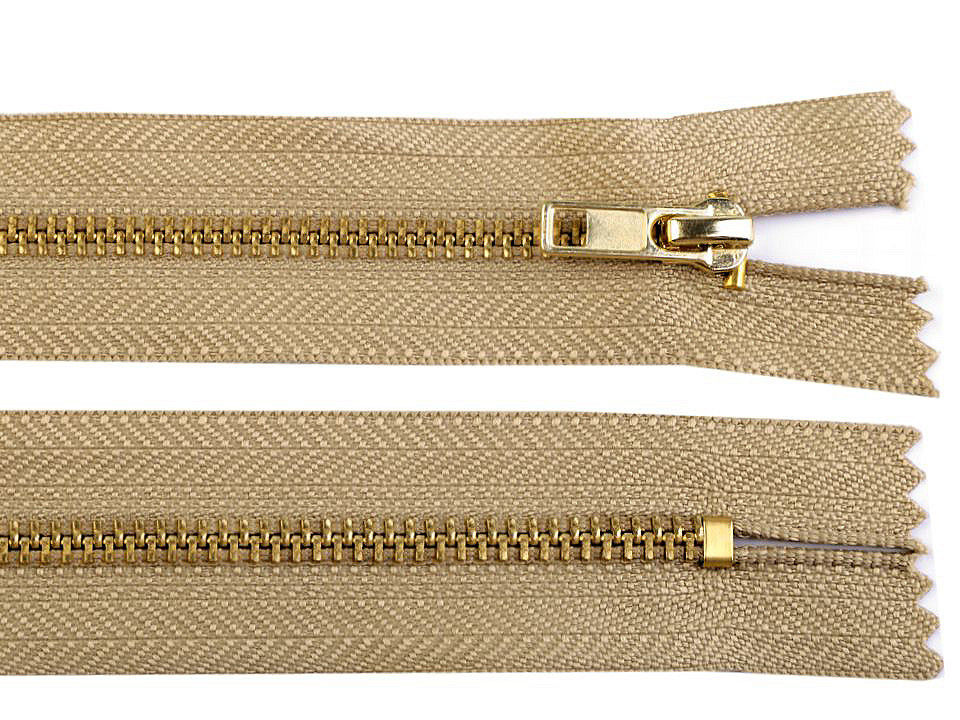 Fermoar metalic nedetașabil nr 3 lungime 18 cm - Gri hematit (1 Bucată)