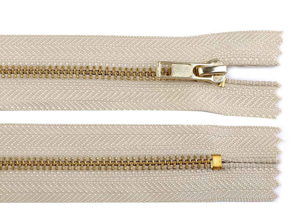 Fermoar metalic nedetașabil, no 4 lungime 16 cm - Gri hematit (1 Bucată)