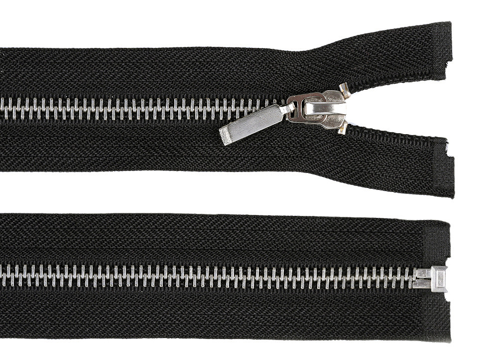 Fermoar metalic detașabil, no 5 lungime 60 cm - Negru (25 Bucăți) Fermoar metalic detașabil, no 5 lungime 60 cm - Negru (25 Bucăți)