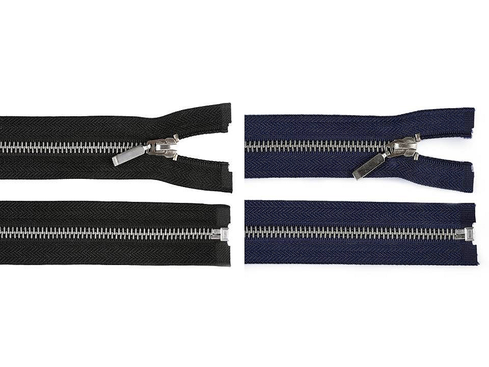 Fermoar metalic detașabil, no 5 lungime 80 cm - Albastru închis (10 Bucăți) Fermoar metalic detașabil, no 5 lungime 80 cm - Albastru închis (10 Bucăți)