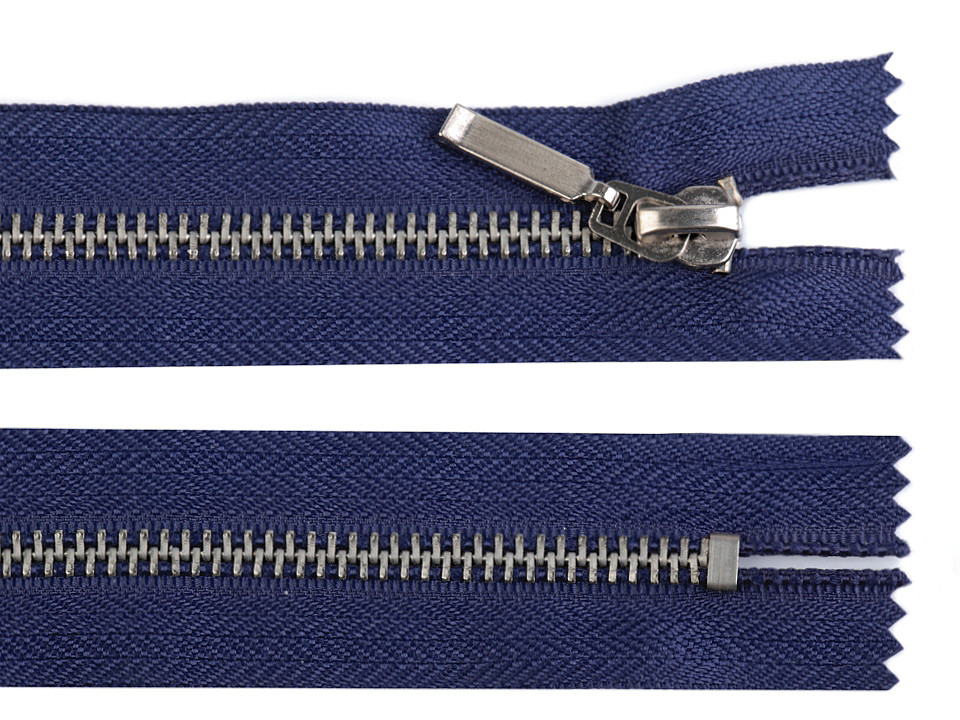 Fermoar metalic nedetașabil jeans, no 5 lungime 16 cm - Albastru închis (10 Bucăți)