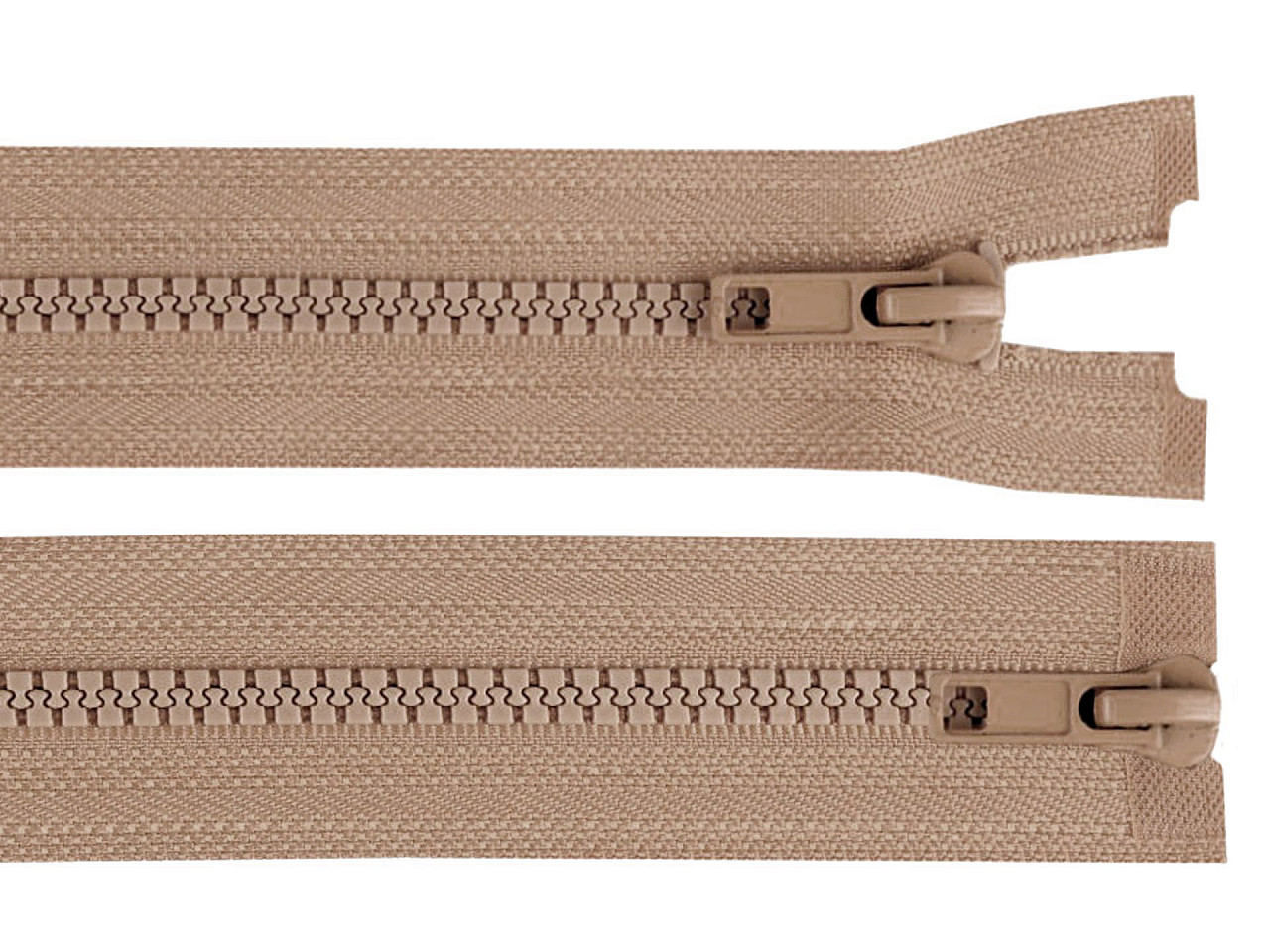 Fermoar plastic detașabil, două cursoare, no 5 lungime 70 cm - Roșu (1 Bucată)