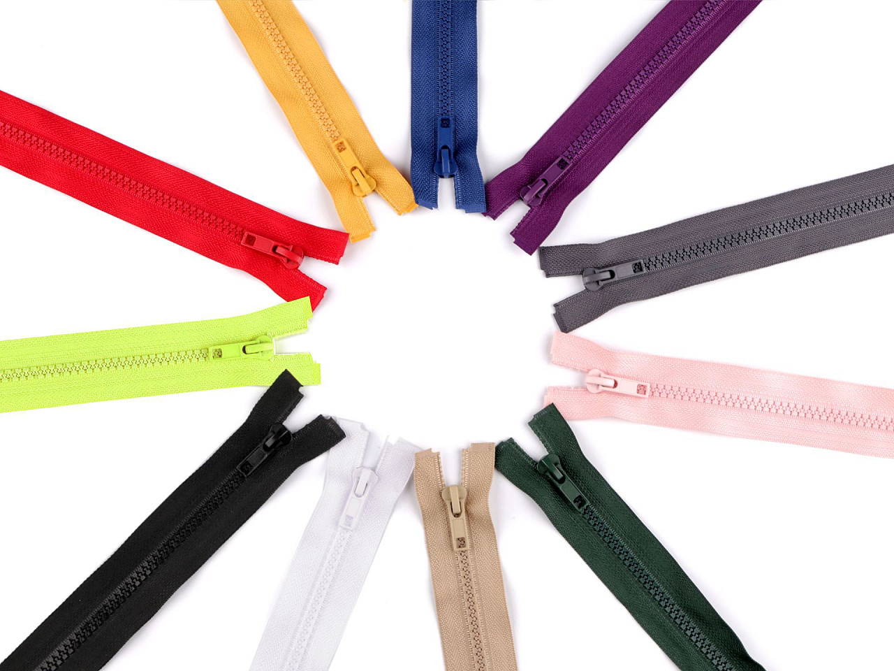 Fermoar plastic detașabil, două cursoare, no 5 lungime 75 cm - Mov vânătă (1 Bucată)