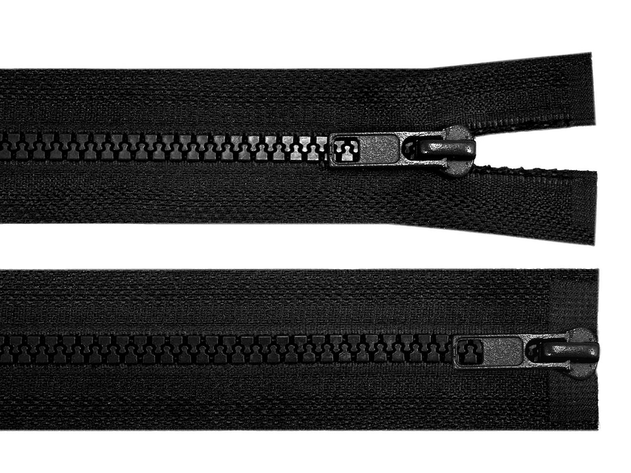 Fermoar plastic detașabil, două cursoare, no 5 lungime 80 cm - Bej (1 Bucată)