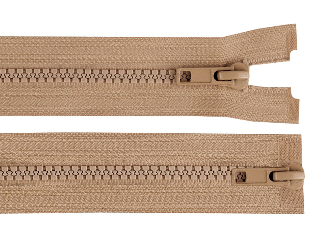 Fermoar plastic detașabil, no 5 două cursoare, lungime 100 cm - Galben muștar (1 Bucată)