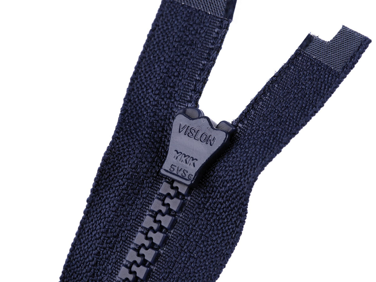 Fermoar plastic ykk no 5 , lungime 75 cm - Albastru închis (1 Bucată)