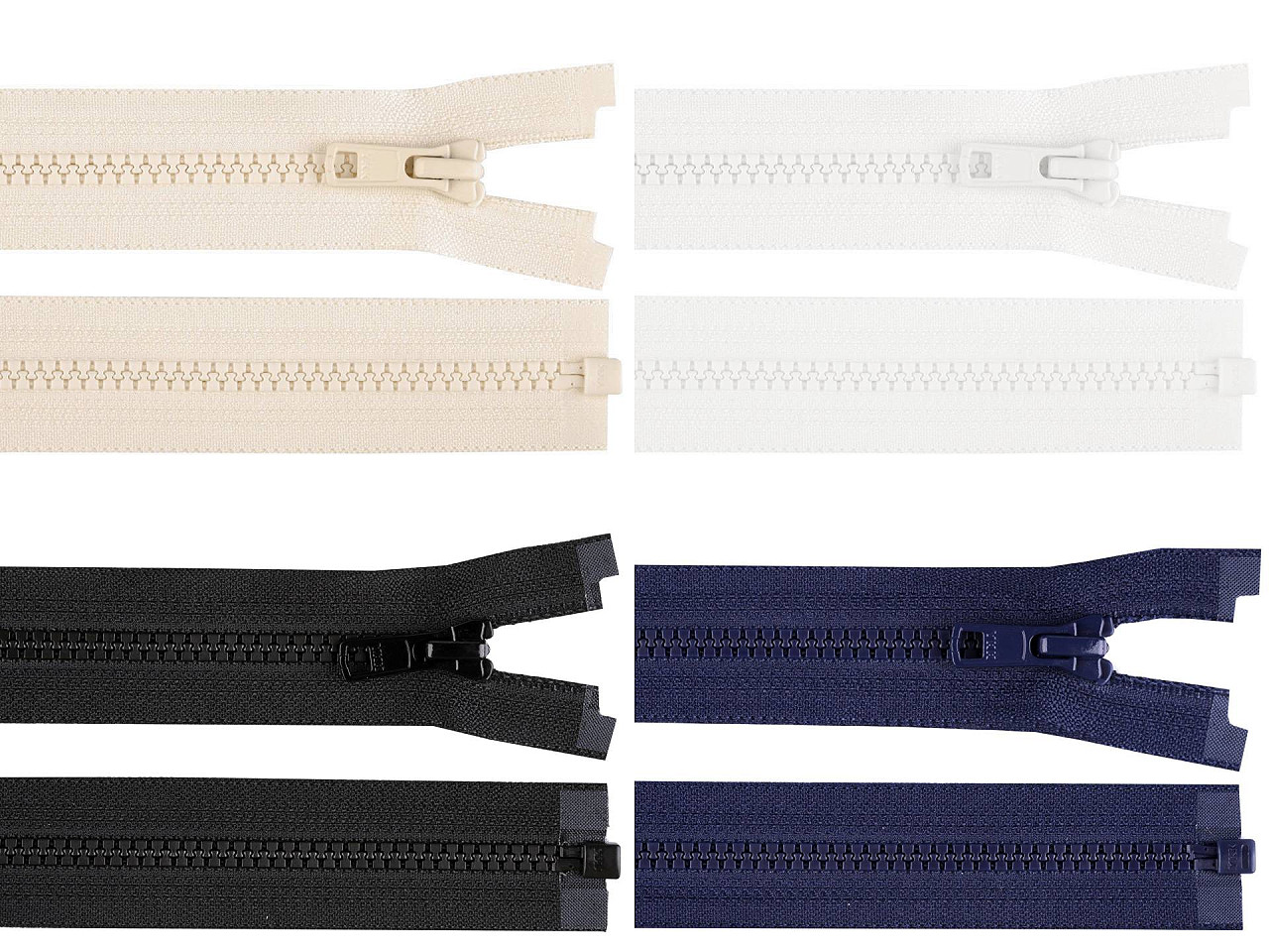 Fermoar plastic ykk no 5 , lungime 75 cm - Albastru închis (1 Bucată)