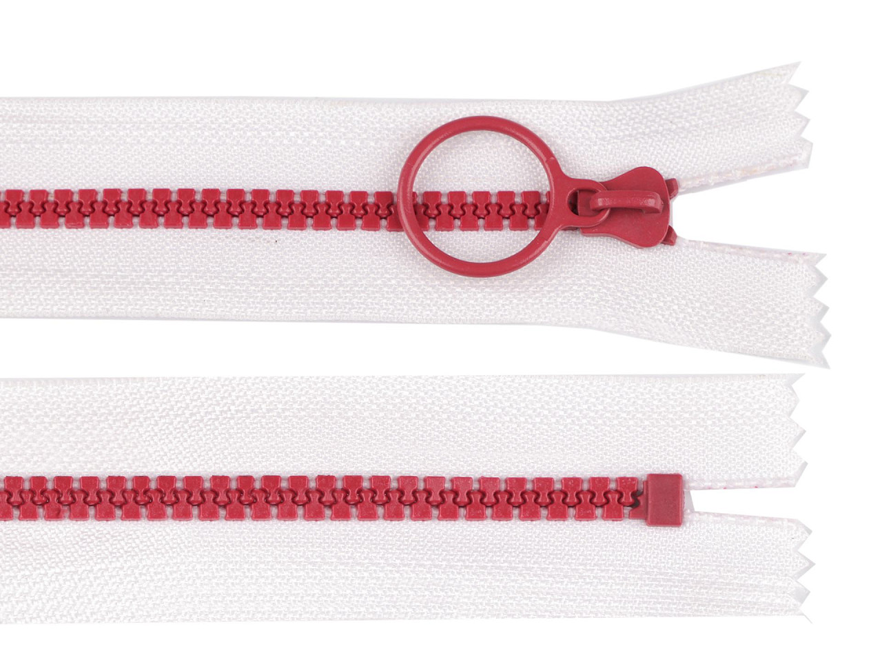 Fermoar plastic colorat  no 5 lungime 20 cm - Negru (1 Bucată)