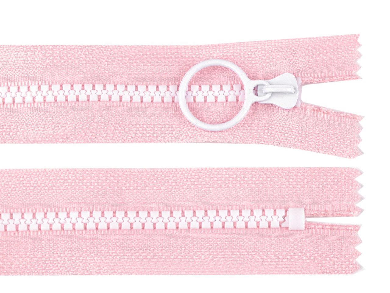 Fermoar plastic colorat  no 5 lungime 20 cm - Negru (1 Bucată)