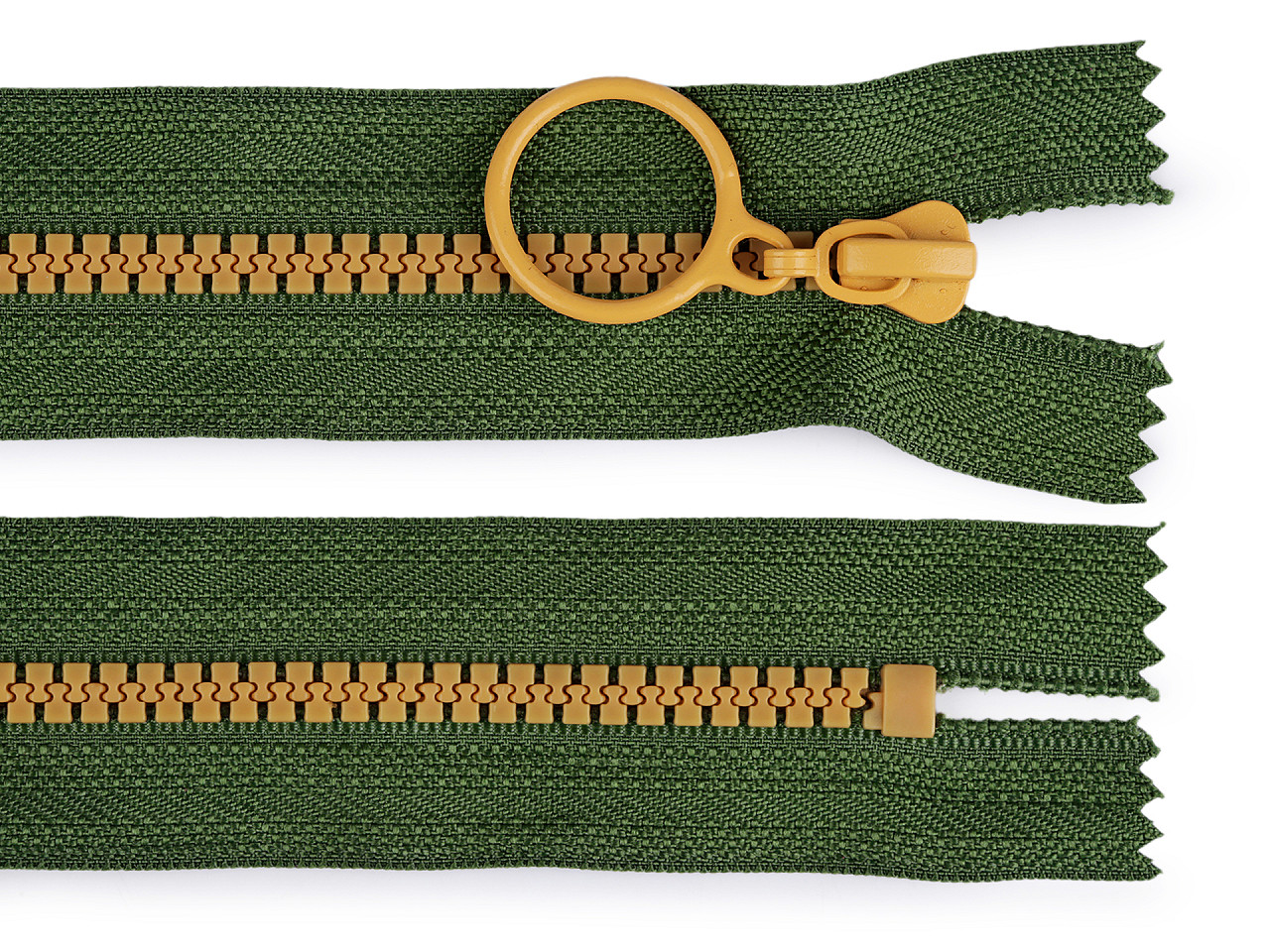 Fermoar plastic colorat  no 5 lungime 20 cm - Negru (1 Bucată)