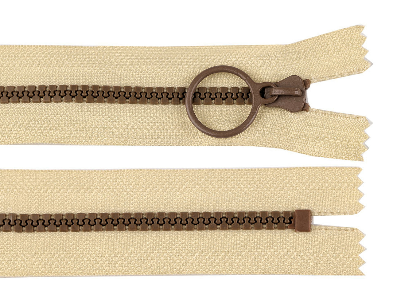 Fermoar plastic colorat  no 5 lungime 20 cm - Negru (1 Bucată)