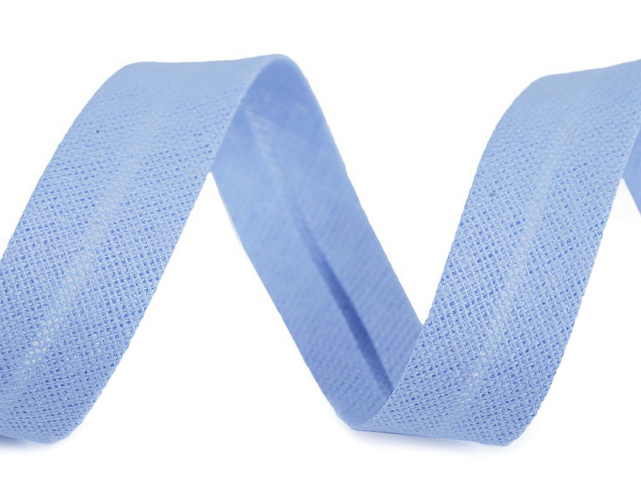 Bandă bias din bumbac, lățime 18 mm - Albastru berlin (1 Metru)