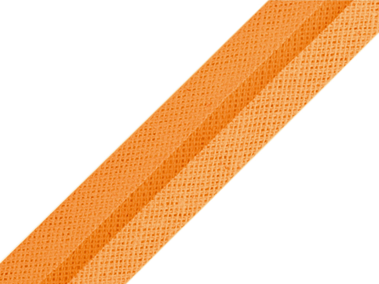 Bandă bias din bumbac, lățime 20 mm - Alb (1 Metru)