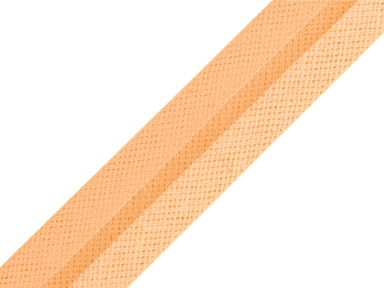 Bandă bias din bumbac, lățime 20 mm - Alb (1 Metru)