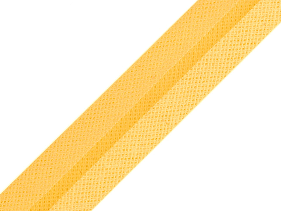 Bandă bias din bumbac, lățime 20 mm - Alb (1 Metru)