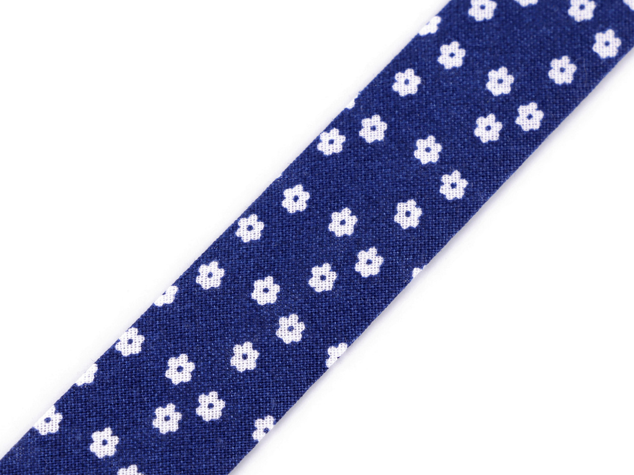 Bandă bias din bumbac, lățime 20 mm - Albastru închis (14 Metri)