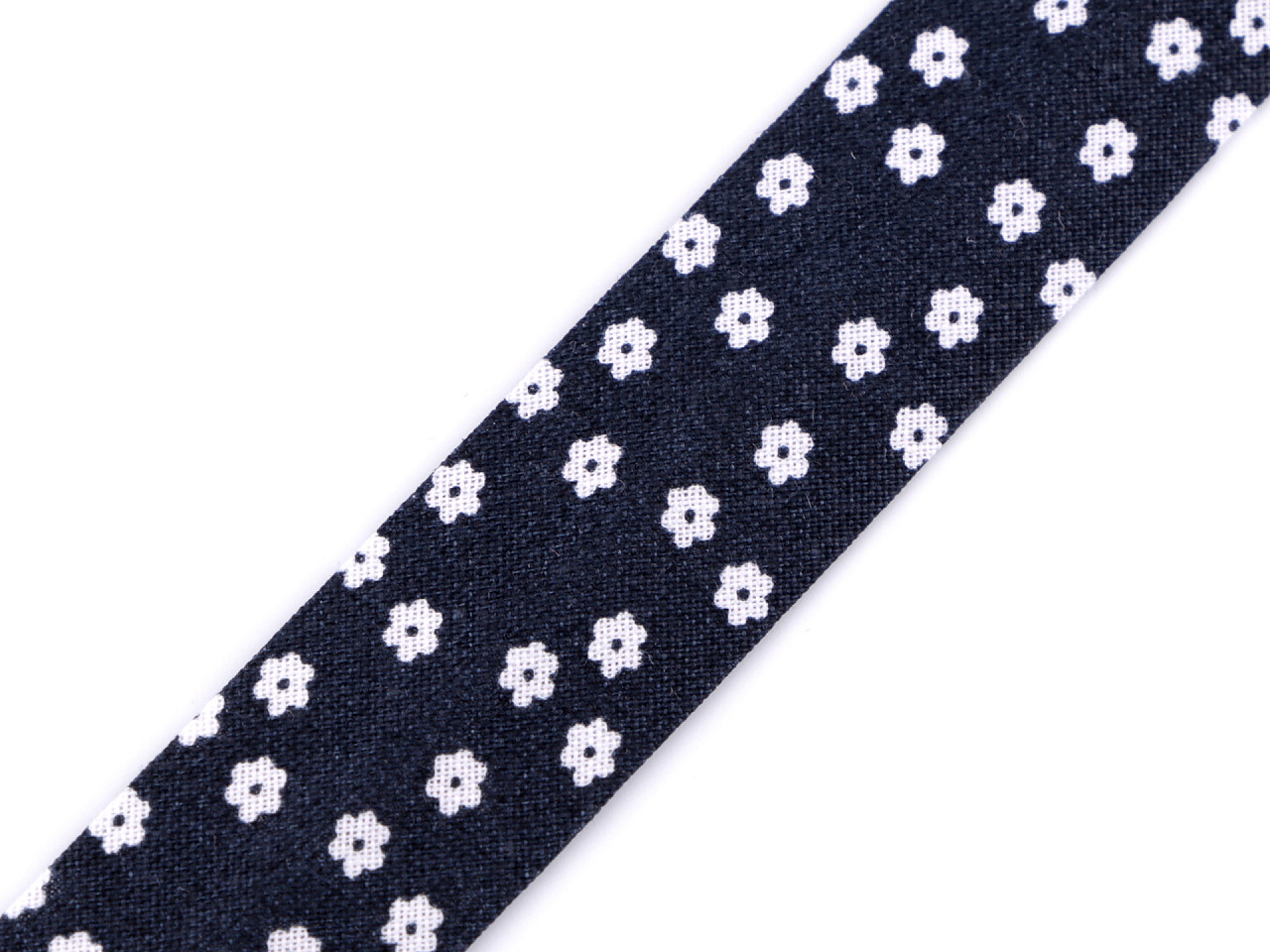 Bandă bias din bumbac, lățime 20 mm - Albastru închis (14 Metri)