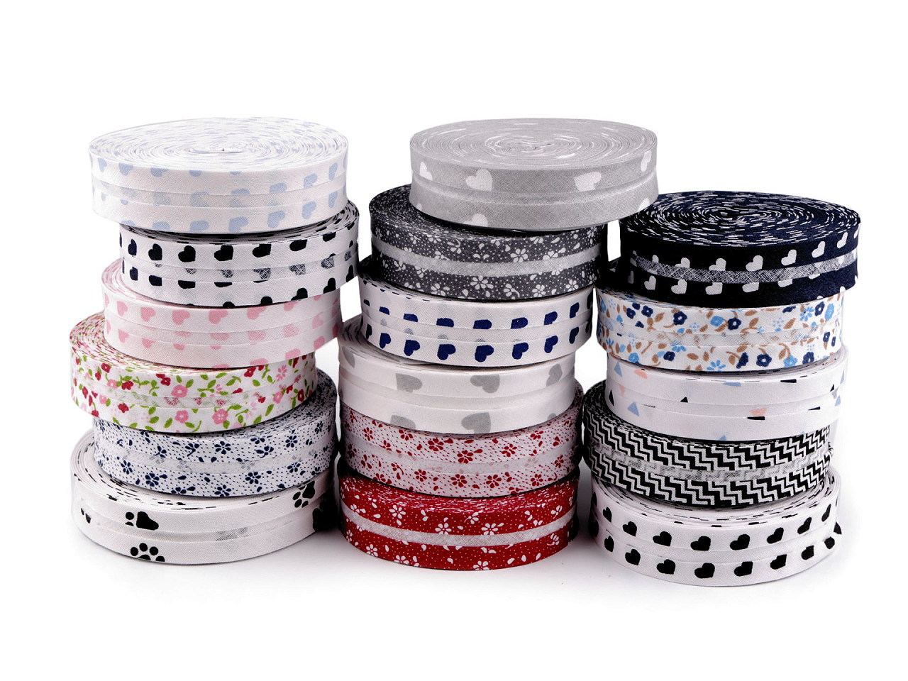 Bandă bias din bumbac, lățime 20 mm - Albastru închis (14 Metri)