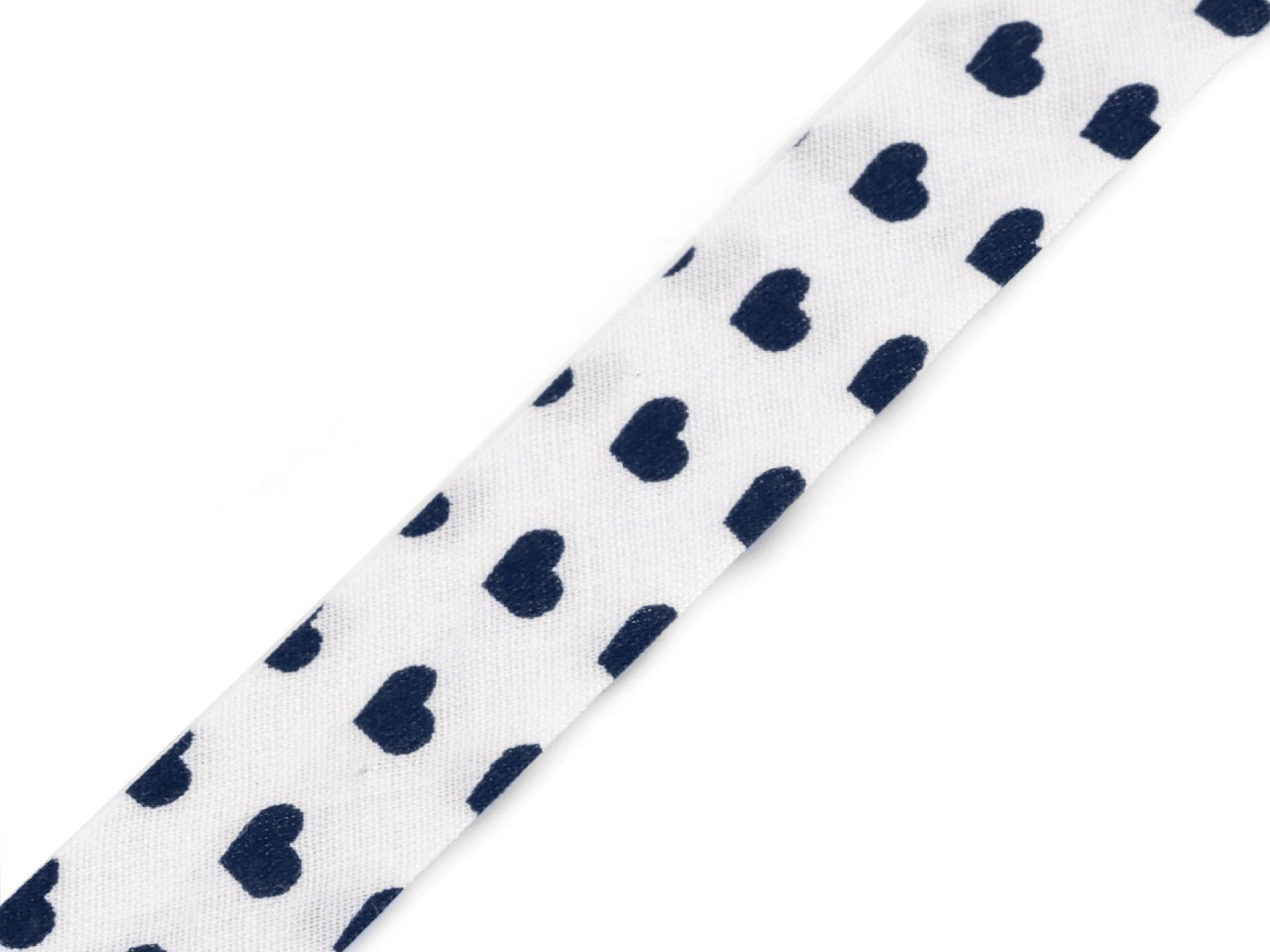 Bandă bias din bumbac, lățime 20 mm - Albastru închis (14 Metri)