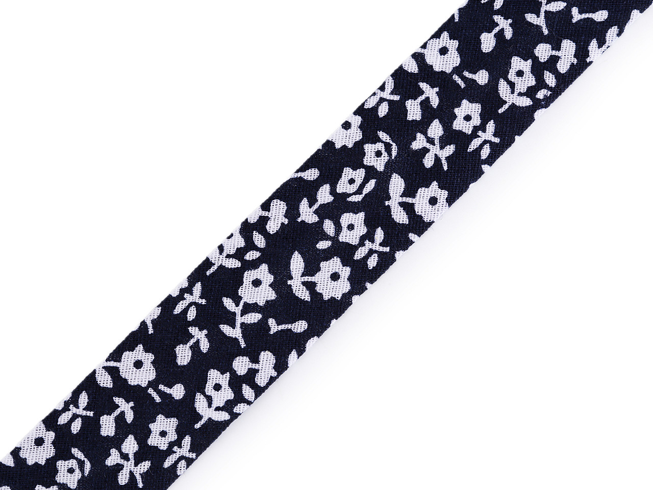 Bandă bias din bumbac, lățime 20 mm - Albastru închis (14 Metri)