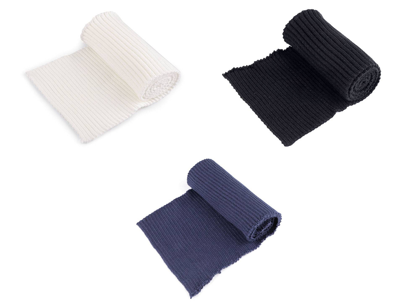 Tricot elastic 14 cm - Negru (3 Bucăți)