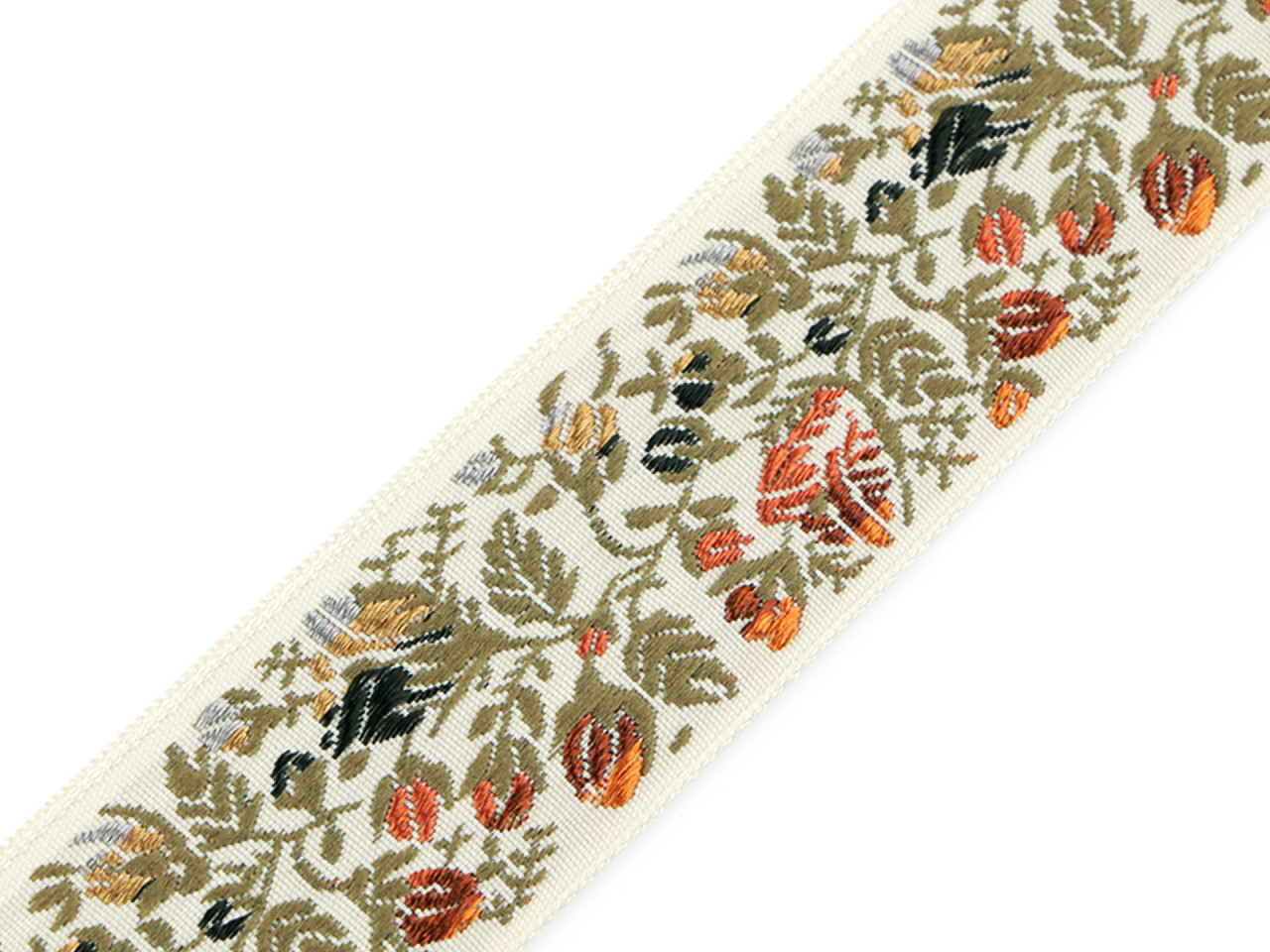 Panglică țesută 33 mm - Roșu (1 Metru)