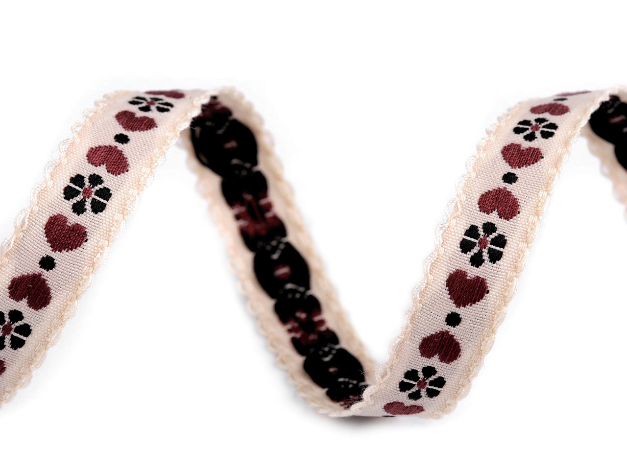 Panglică țesută 10 mm - Alb (1 Metru)