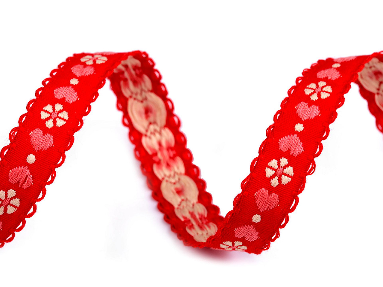 Panglică țesută 10 mm - Alb (1 Metru)