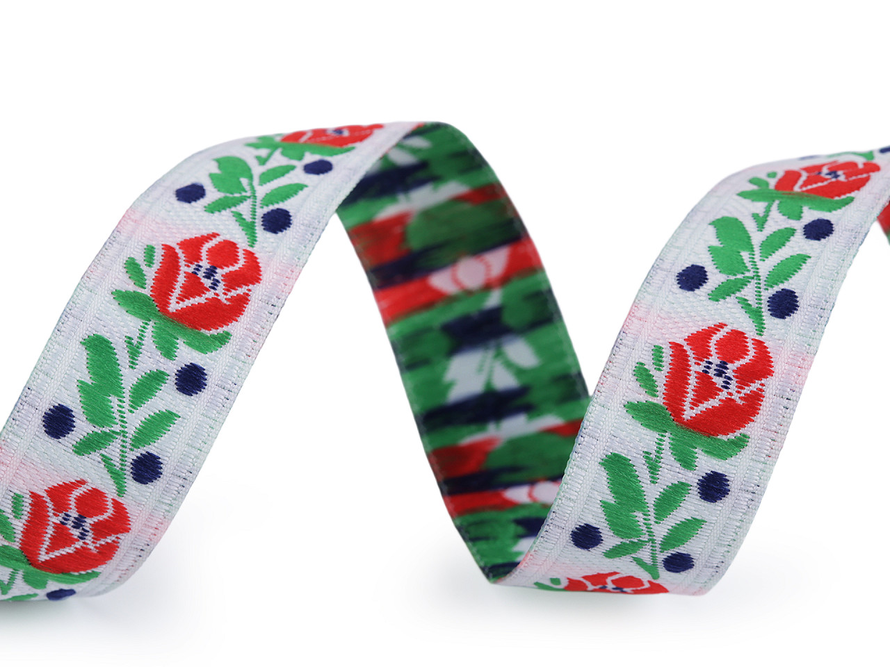 Banda cu motiv tradițional lățime 18 cm - Negru (20 Metri)