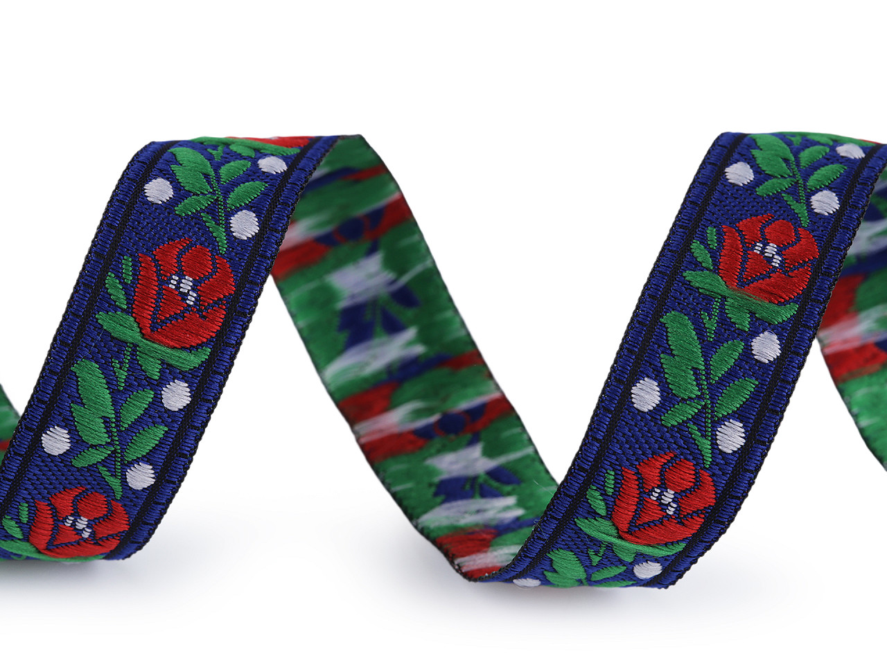 Banda cu motiv tradițional lățime 18 cm - Negru (20 Metri)