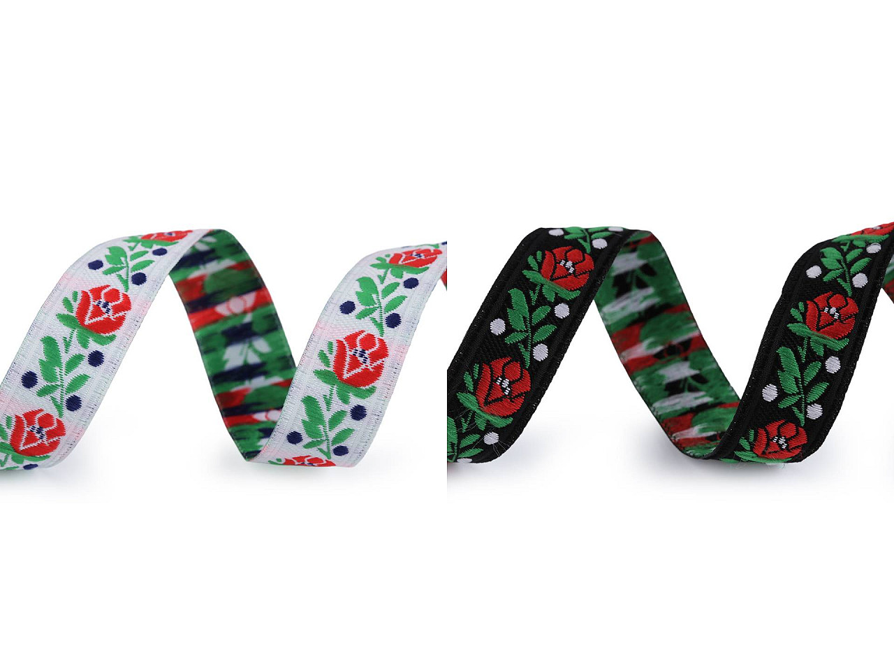 Banda cu motiv tradițional lățime 18 cm - Negru (20 Metri)