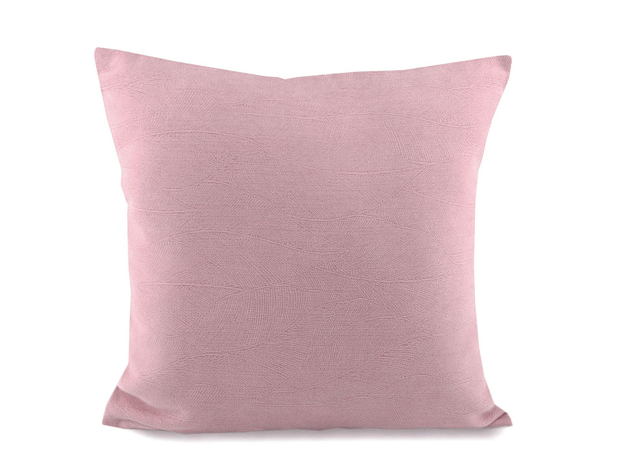 Față de pernă, culoare uni, cu model delicat, 45x45 cm - Roz antic deschis (2 Bucăți)