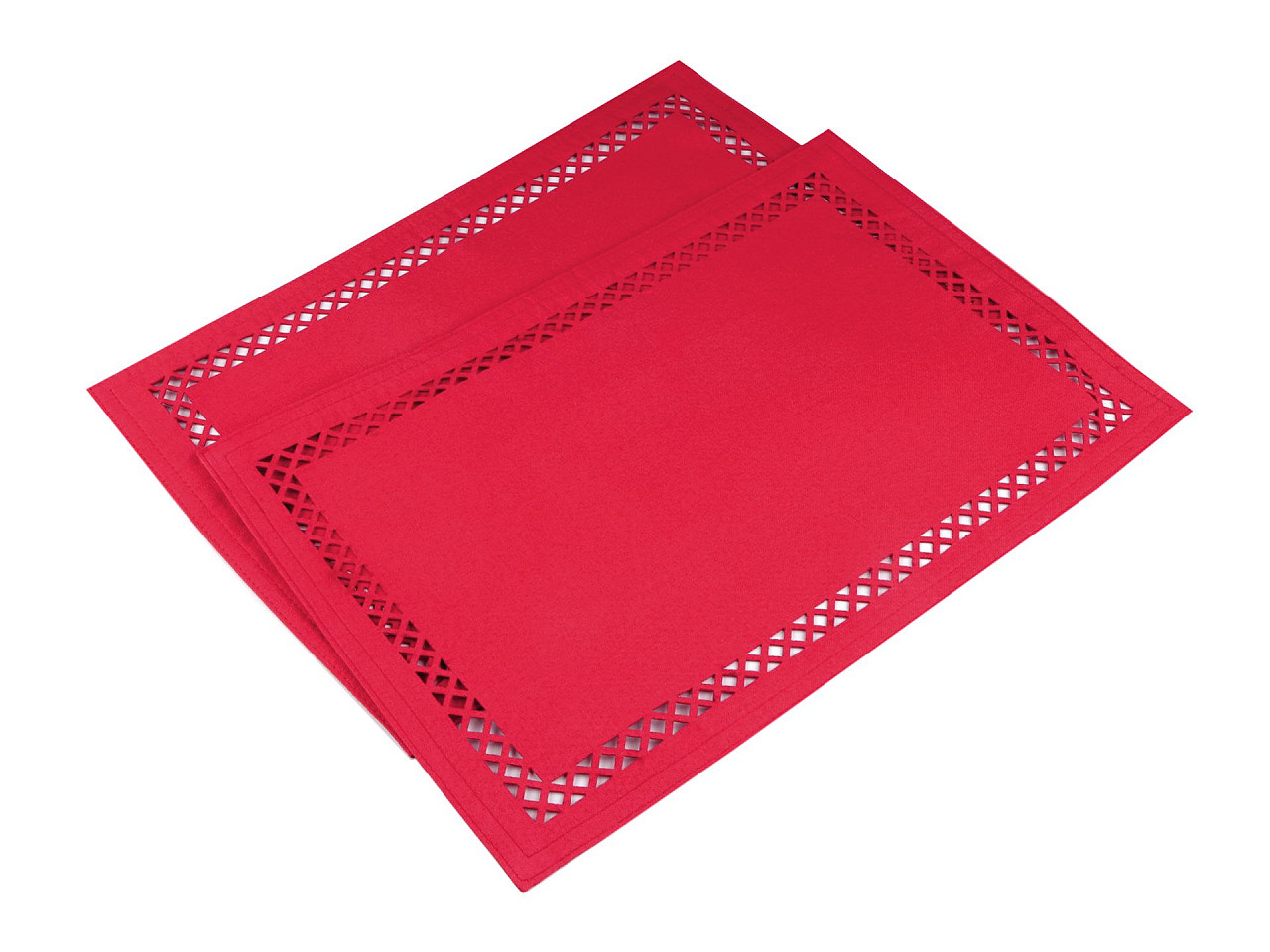 Suport farfurie, față-verso 30x45 cm - Roșu (2 Bucăți) Suport farfurie, față-verso 30x45 cm - Roșu (2 Bucăți)