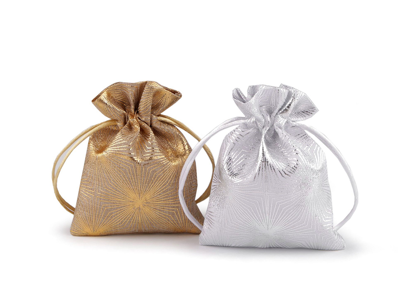 Săculeț cadou 10x13 cm - Auriu (10 Bucăți)