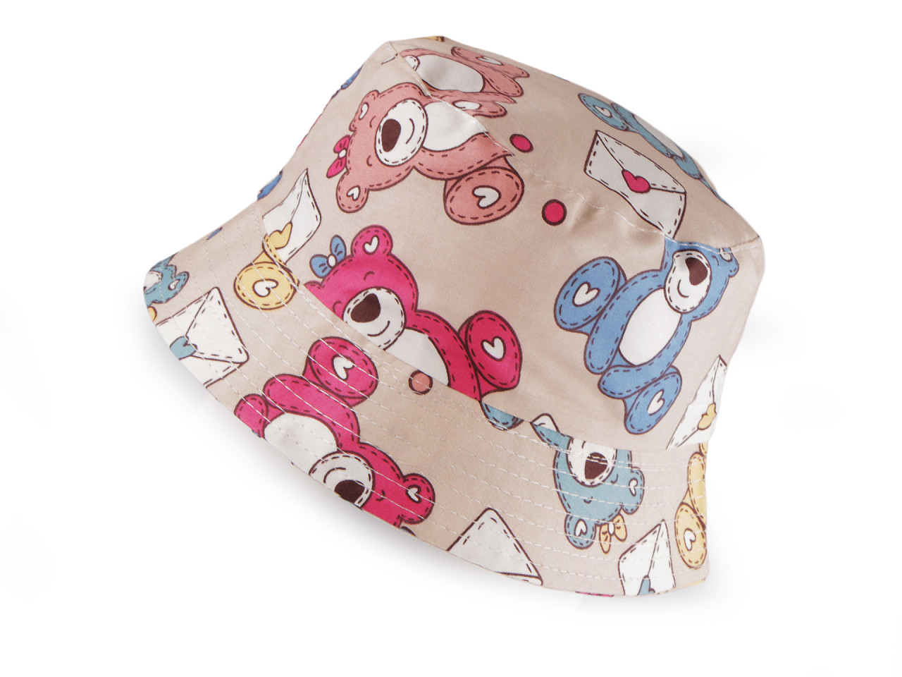 Pălărie de vară pentru copii/fete - Crem foarte deschis (1 Bucată)