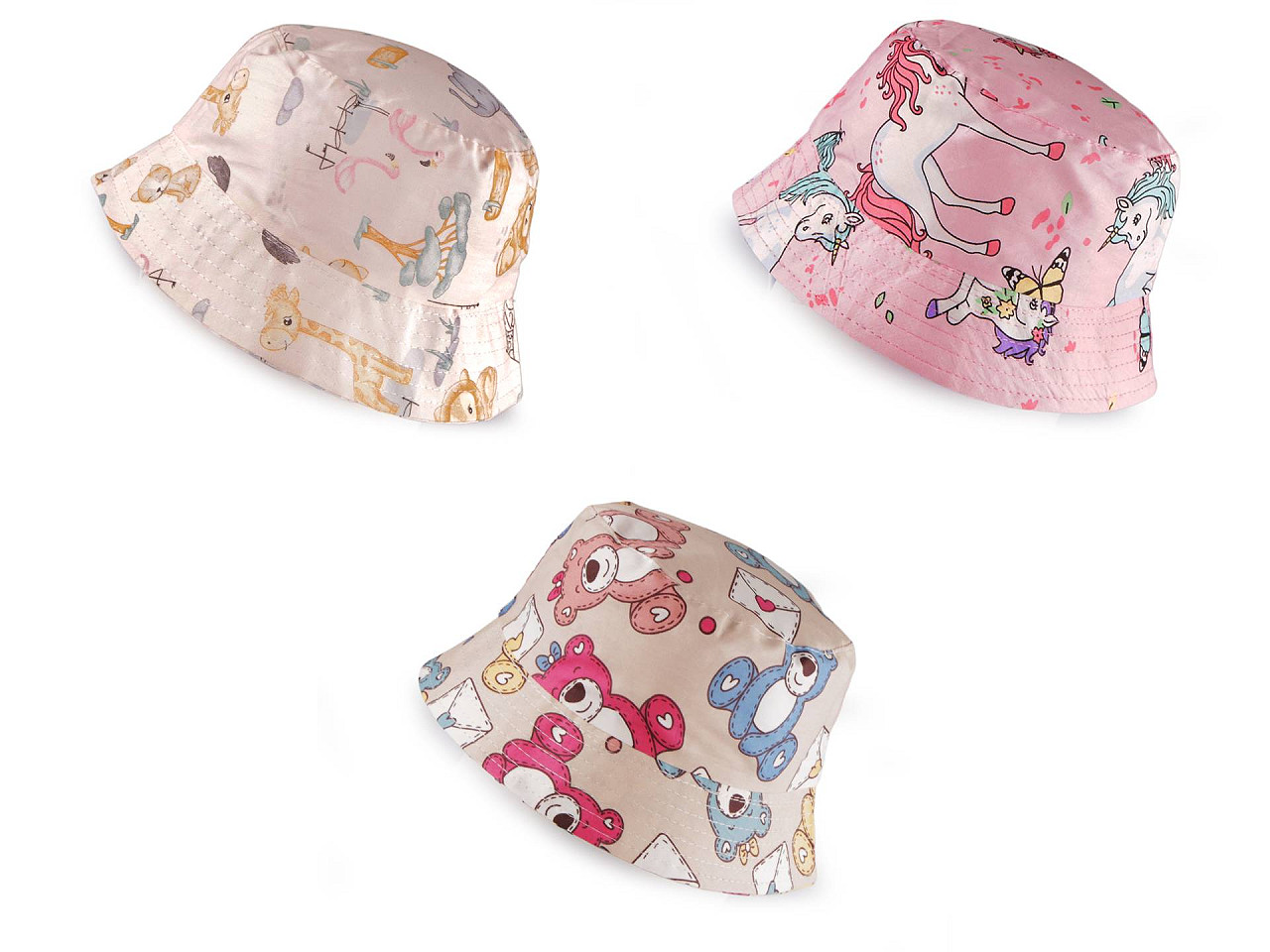 Pălărie de vară pentru copii/fete - Crem foarte deschis (1 Bucată)