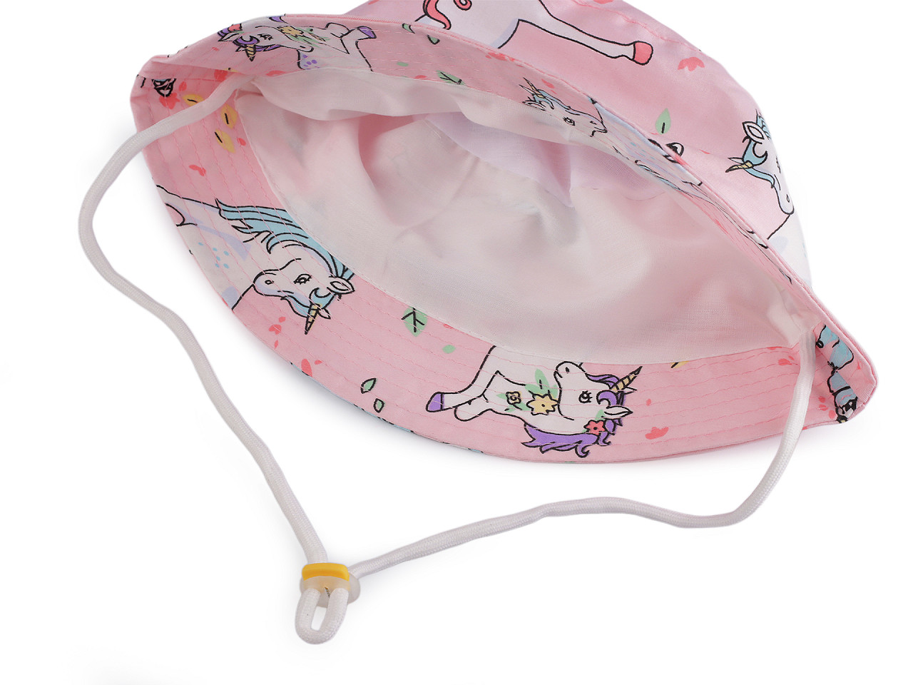 Pălărie de vară pentru copii/fete - Crem foarte deschis (1 Bucată)