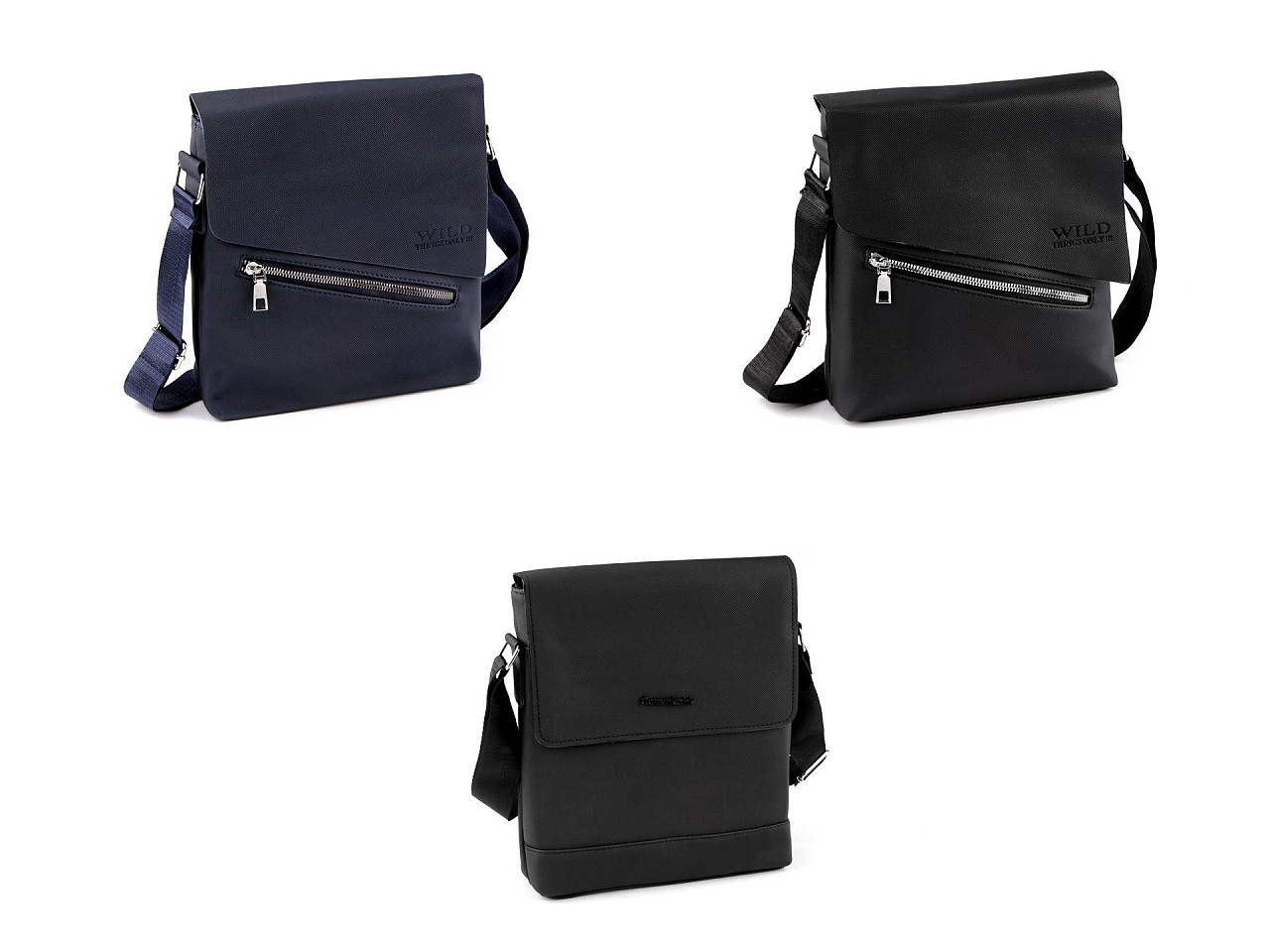 Geantă crossbody pentru bărbați - Negru (1 Bucată)