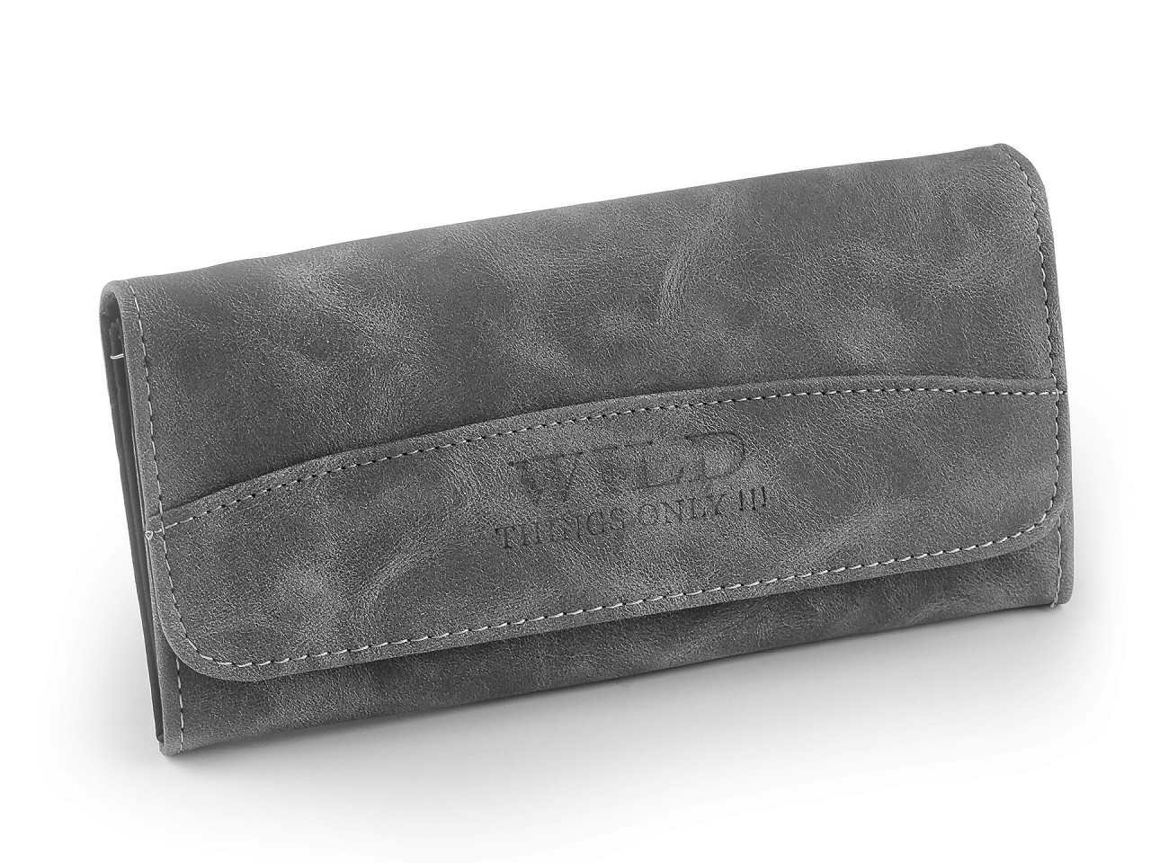 Portofel de damă 10x19 cm - Gri închis (1 Bucată)
