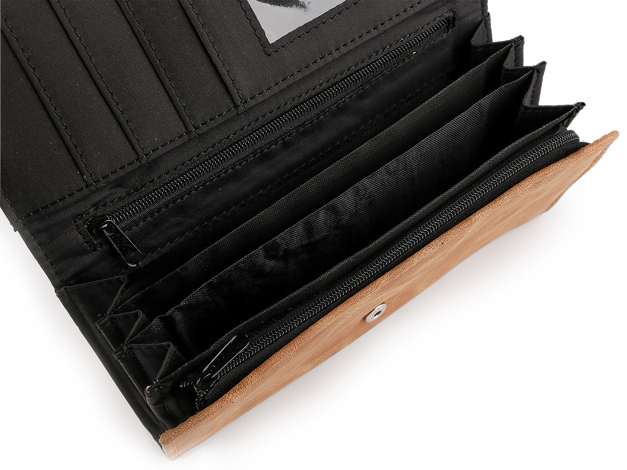 Portofel de damă 10x19 cm - Gri închis (1 Bucată)