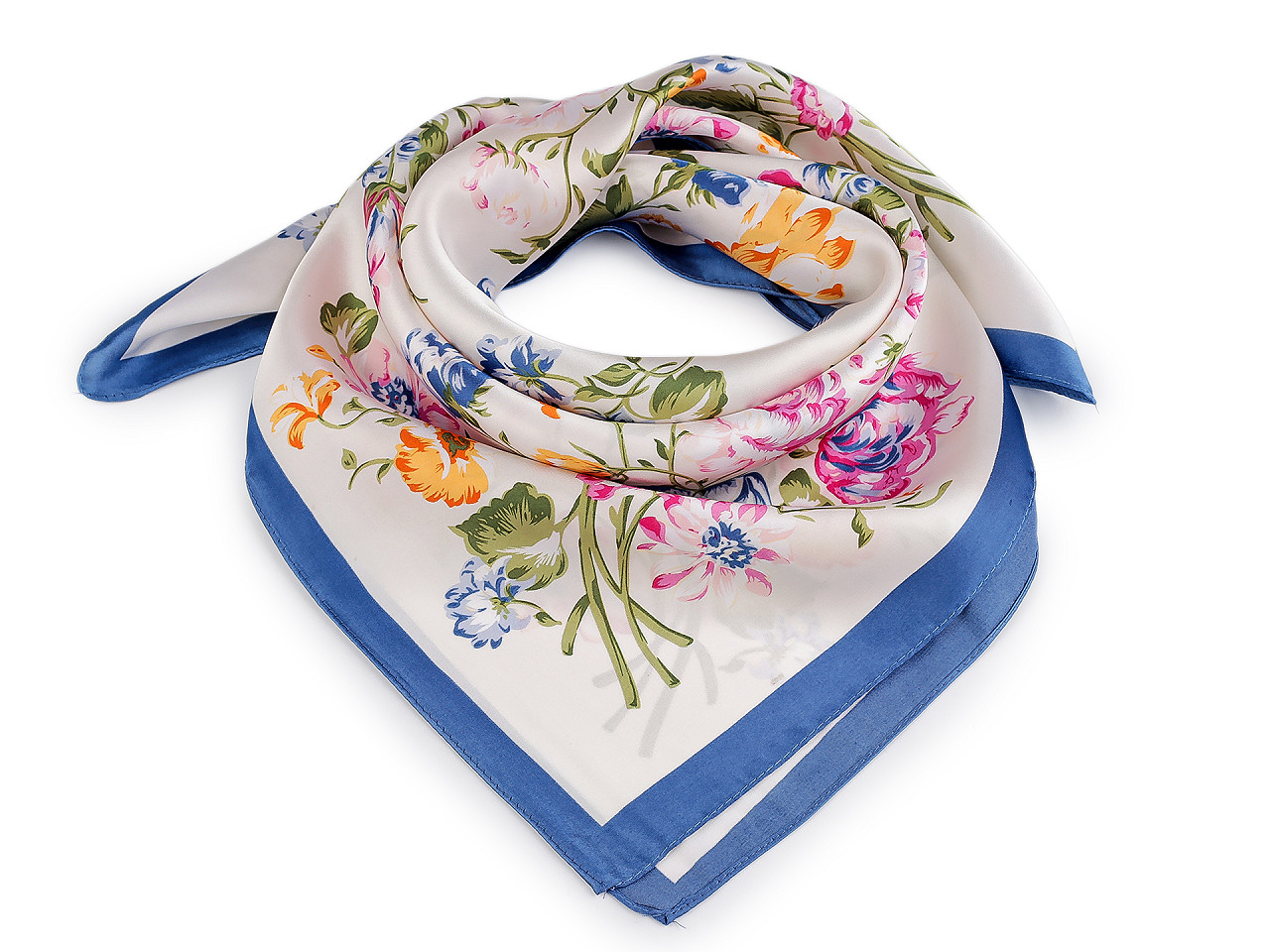 Eșarfă satinată 65x65 cm - Galben (1 Bucată)