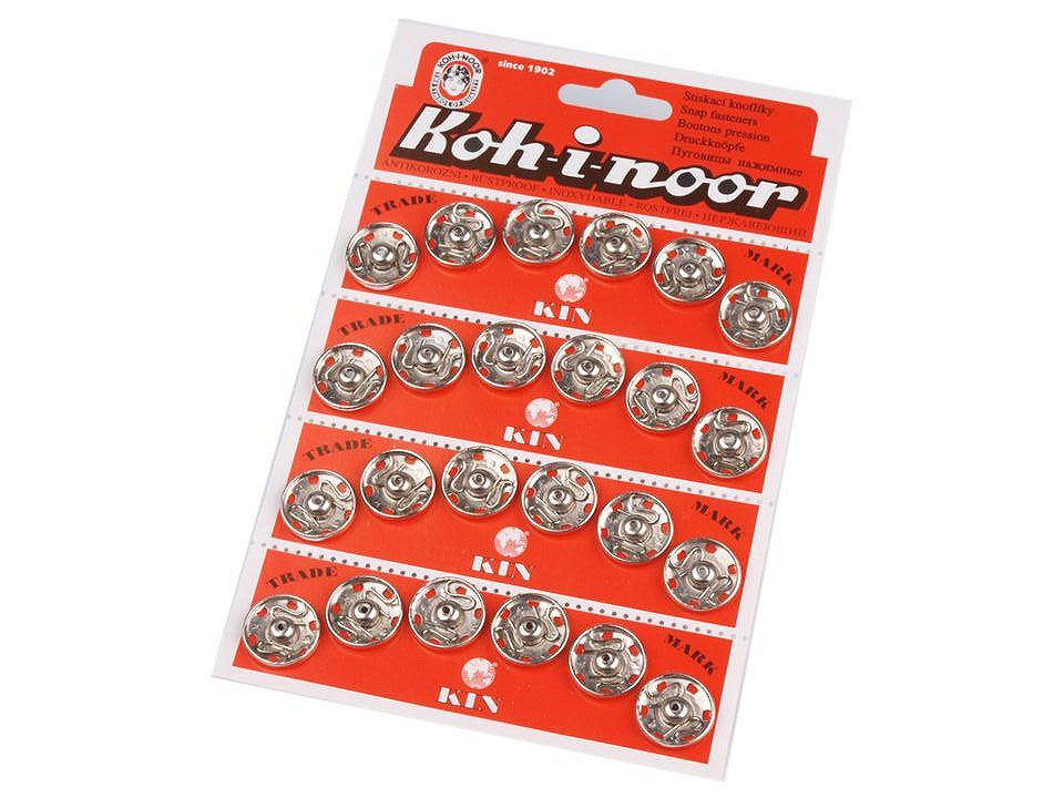 Capse metalice de cusut, mărimea 7 - Negru (4 Carduri)