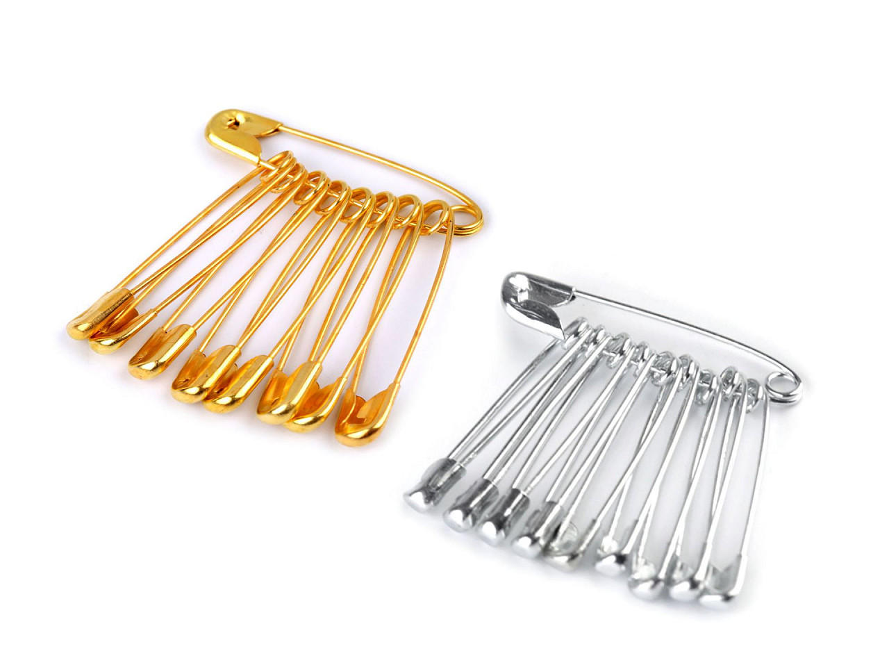 Ace de siguranță, lungime 28 mm - Nichel (100 Buchete)