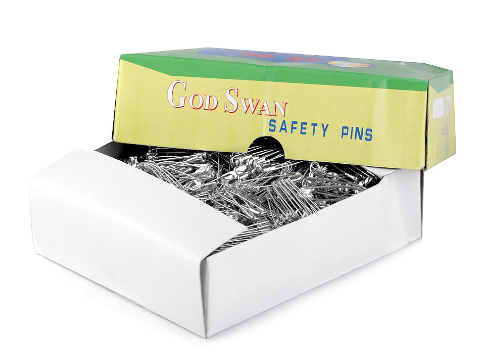 Ace de siguranță, lungime 28 mm - Nichel (100 Buchete)