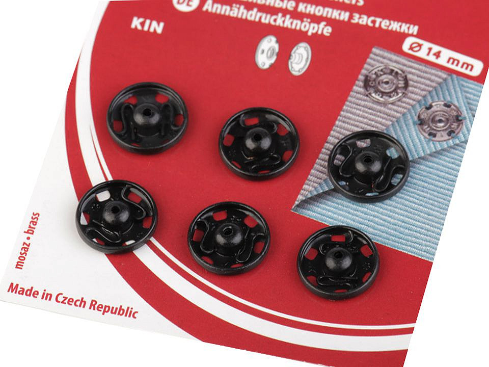 Capse metalice de cusut, mărimea - Nichel (1 Card)